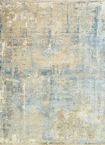 Ковёр Dazzle 13896 — кремовый и голубой, винтажный рисунок