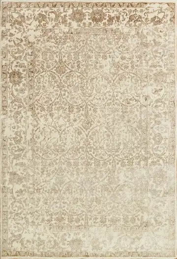 Ковёр Bliss 13920 — кремовый и коричневый, винтажный рисунок