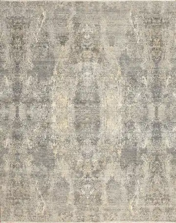 Ковёр Dazzle 13933 — серый и белый, абстрактный рисунок