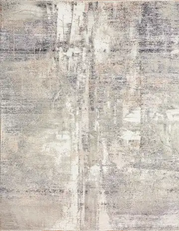 Ковёр Dazzle 13950 — голубой и серый, в полоску