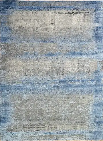 Ковёр Dazzle 13951 — голубой и белый, в полоску