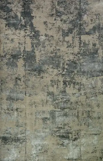Ковёр Dazzle 14139 — кремовый и голубой, геометрический рисунок
