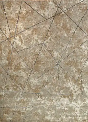 Ковёр Dazzle 14164 — коричневый и кремовый, геометрический рисунок