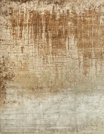 Ковёр Dazzle 14172 — коричневый и кремовый, геометрический рисунок
