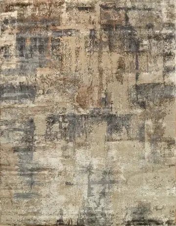 Ковёр Dazzle 14178 — коричневый и серый, абстрактный рисунок