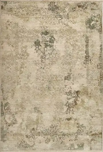 Ковёр Illusion 14395 — кремовый и коричневый, восточный орнамент