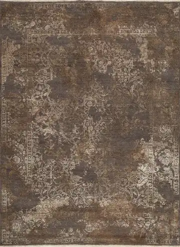 Ковёр Illusion 14397 — коричневый и кремовый, восточный орнамент