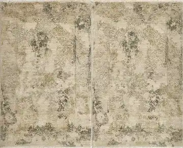 Ковёр Illusion 14398 — кремовый и коричневый, винтажный рисунок