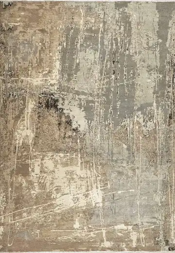 Ковёр Dazzle 14434 — бежевый и серый, абстрактный рисунок
