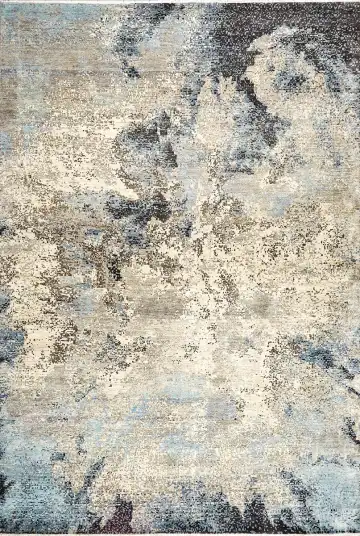 Ковёр Dazzle 14591 — синий и кремовый, винтажный рисунок