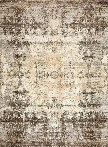 Ковёр Dazzle 14622 — кремовый и коричневый, с медальоном