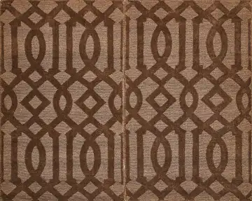 Ковёр Shape 14652 — коричневый и бежевый, восточный орнамент