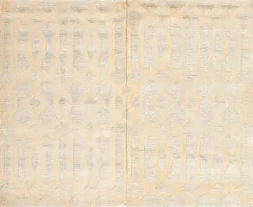 Ковёр Shape 14654 — кремовый и серый, восточный орнамент