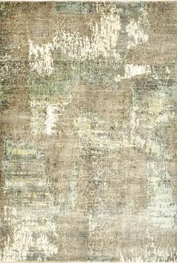 Ковёр Dazzle 14690 — кремовый и зелёный, абстрактный рисунок
