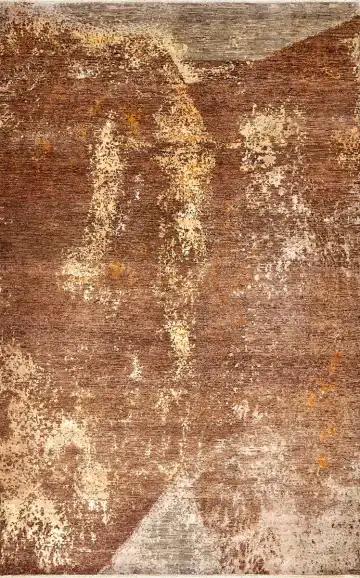 Ковёр Dazzle 14691 — коричневый и кремовый, абстрактный рисунок