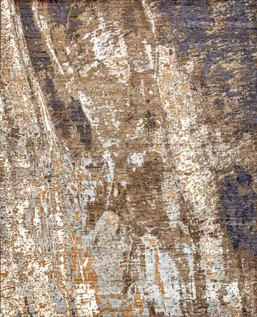 Ковёр Dazzle 14709 — коричневый и кремовый, абстрактный рисунок