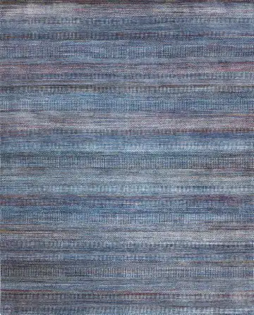 Ковёр Dazzle 14728 — синий и серый, в полоску