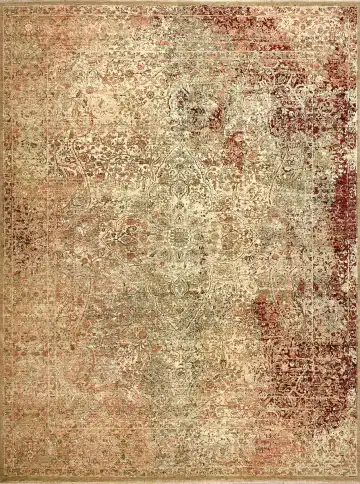 Ковёр Bliss 14760 — кремовый и коричневый, винтажный рисунок