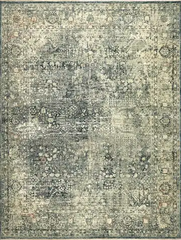 Ковёр Bliss 14764 — зелёный и кремовый, восточный орнамент