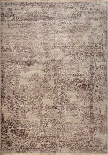 Ковёр Illusion 14768 — бежевый и коричневый, восточный орнамент