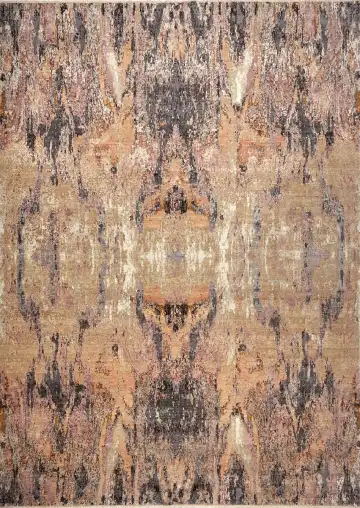 Ковёр Dazzle 14773 — коричневый и кремовый, с медальоном