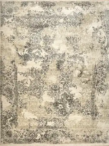 Ковёр Illusion 14778 — кремовый и коричневый, восточный орнамент
