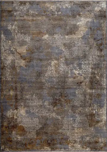 Ковёр Illusion 14779 — серый и коричневый, винтажный рисунок