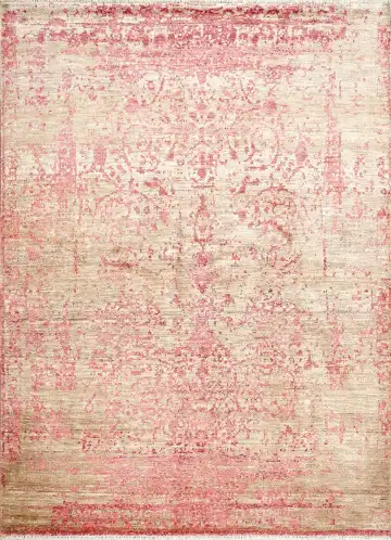 Ковёр Bliss 14786 — кремовый и розовый, винтажный рисунок