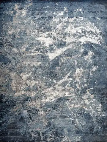 Ковёр Dazzle 14792 — синий и кремовый, абстрактный рисунок