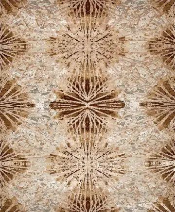 Ковёр Dazzle 14827 — бежевый и коричневый, восточный орнамент