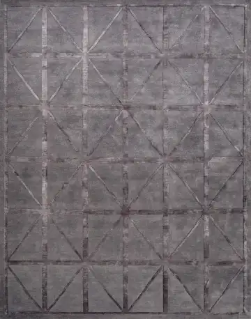 Ковёр Shape 14923 — серый и кремовый, геометрический рисунок