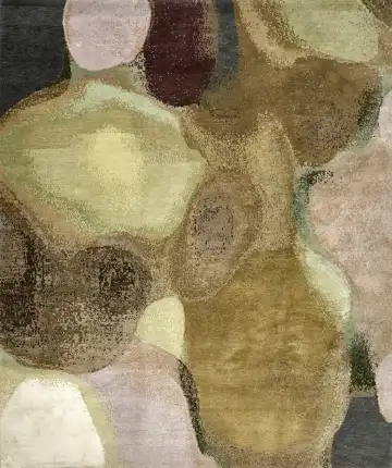 Ковёр Rug Star by J.Dahlmanns 14952 — зелёный и коричневый, абстрактный рисунок