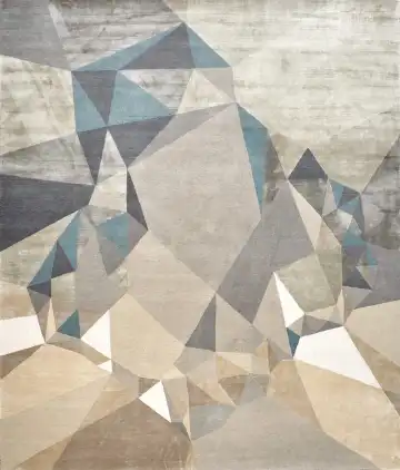 Ковёр Rug Star by J.Dahlmanns 14958 — белый и серый, геометрический рисунок