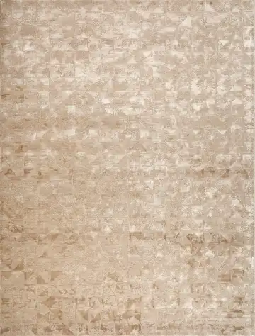 Ковёр Dazzle 15136 — бежевый и коричневый, геометрический рисунок