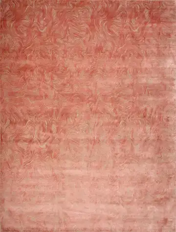Ковёр Dazzle 15154 — розовый и белый, абстрактный рисунок