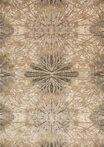 Ковёр Dazzle 15176 — коричневый и кремовый, с медальоном