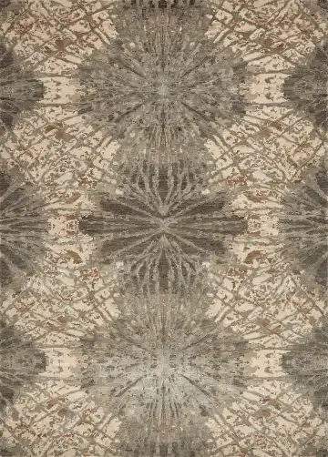 Ковёр Dazzle 15177 — коричневый и кремовый, с медальоном