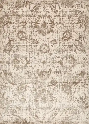 Ковёр Bliss 15178 — кремовый и коричневый, винтажный рисунок