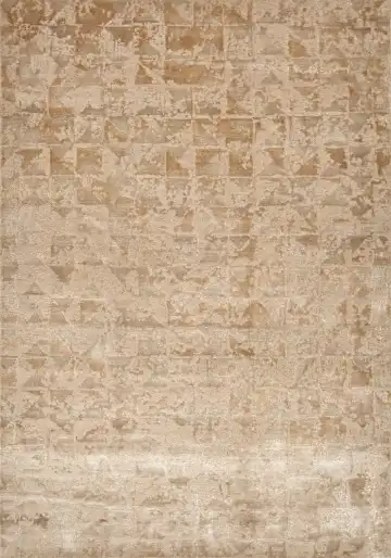 Ковёр Dazzle 15182 — кремовый и коричневый, геометрический рисунок