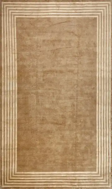 Ковёр Shape 15248 — коричневый и золотистый, геометрический рисунок