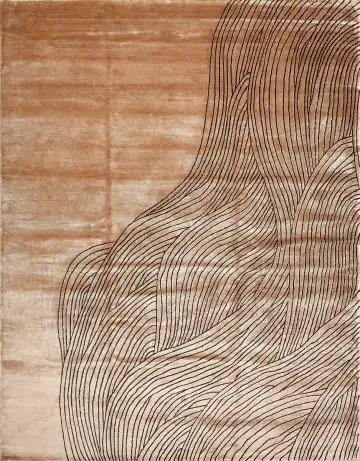 Ковёр Shape 15255 — коричневый и бежевый, абстрактный рисунок