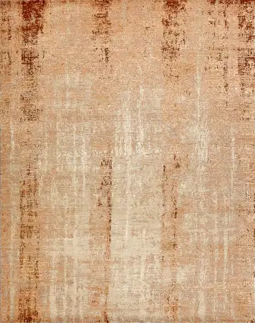 Ковёр Dazzle 15261 — кремовый и коричневый, в полоску