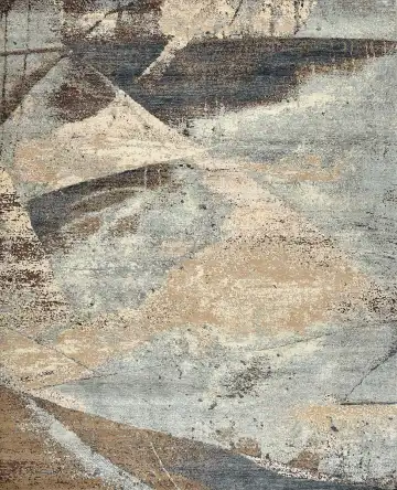 Ковёр Dazzle 15267 — серый и голубой, абстрактный рисунок