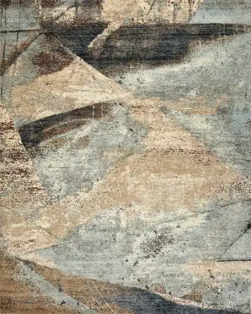 Ковёр Dazzle 15277 — серый и голубой, абстрактный рисунок