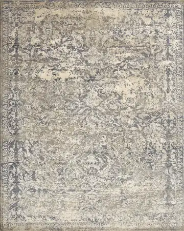 Ковёр Bliss 15282 — кремовый и голубой, винтажный рисунок