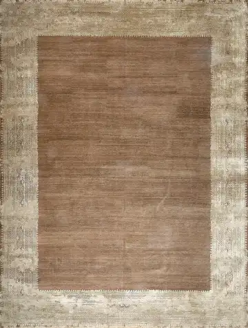 Ковёр Bliss 15293 — кремовый и коричневый, однотонный