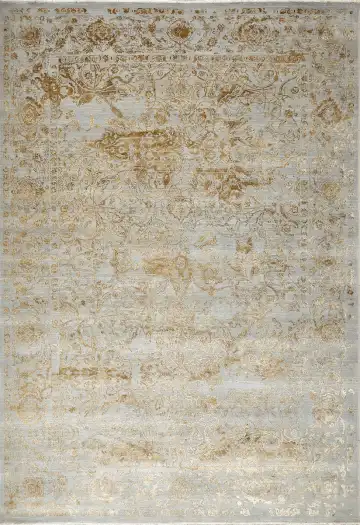 Ковёр Illusion 15296 — кремовый и коричневый, восточный орнамент
