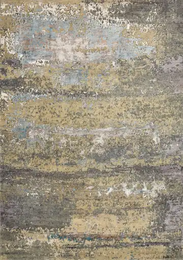 Ковёр Dazzle 15319 — серый и голубой, абстрактный рисунок