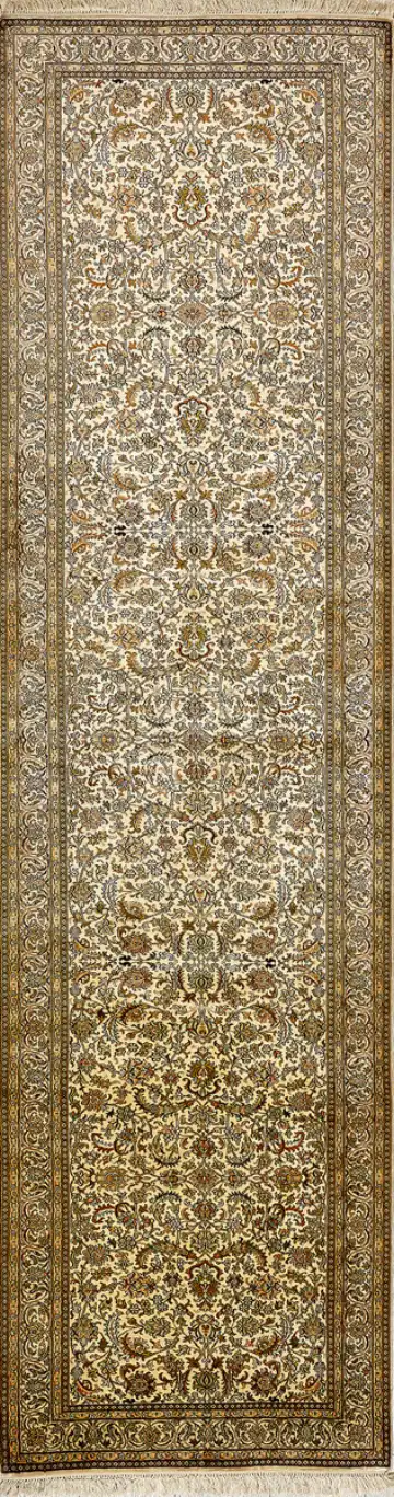 Ковёр Кашмир 15354 — коричневый и кремовый, восточный орнамент