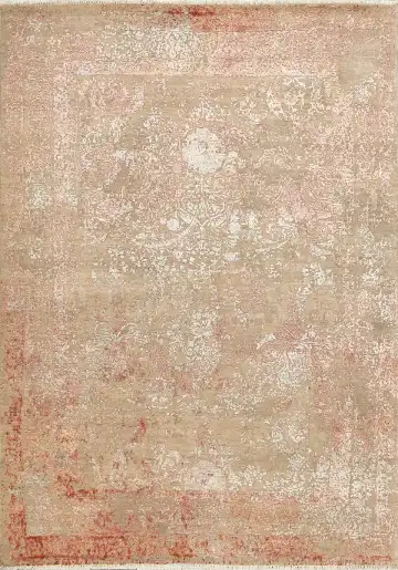 Ковёр Bliss 15393 — бежевый и красный, винтажный рисунок